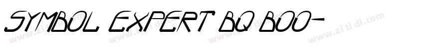 Symbol Expert BQ Boo字体转换